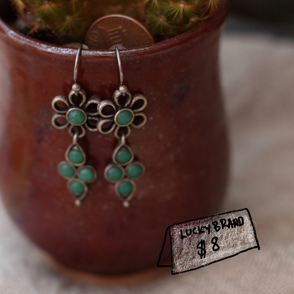 Lucky Brand Turquoise Drop Earrings